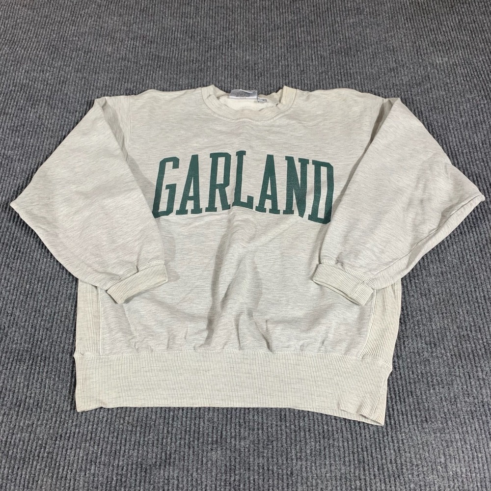 VTG Gear For Sports Sweatshirt Mens Medium Gray Crewneck Garland Pullover Retro‎